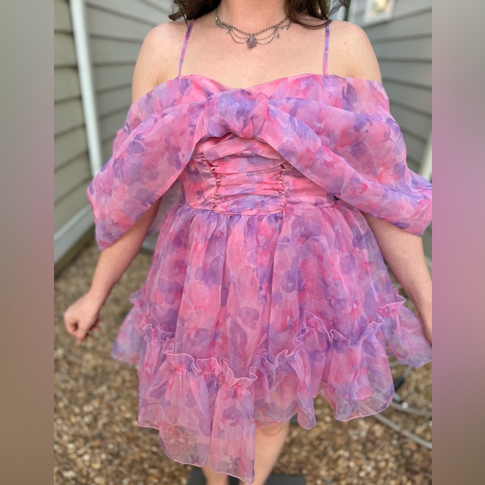 Sugar Thrillz Mini Babydoll Dress Size Small